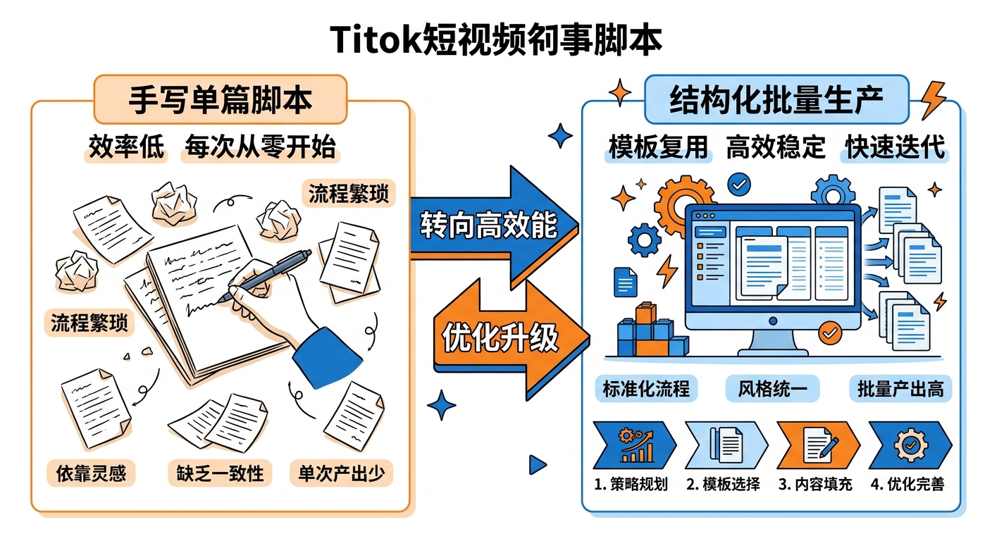 TikTok短视频脚本怎么写？跨境卖家每天重复的低效动作和破局方法