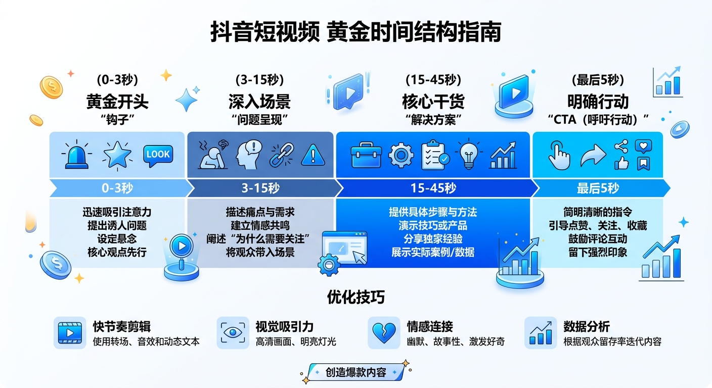 TK爆款视频结构拆解：让算法一眼相中你的内容