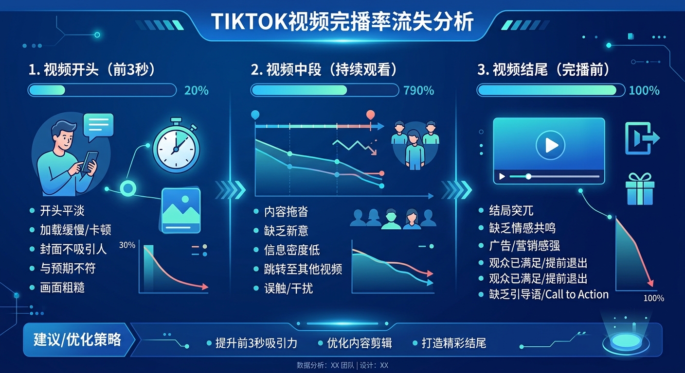 TK完播率提升方法：从58%到70%的具体操作路径