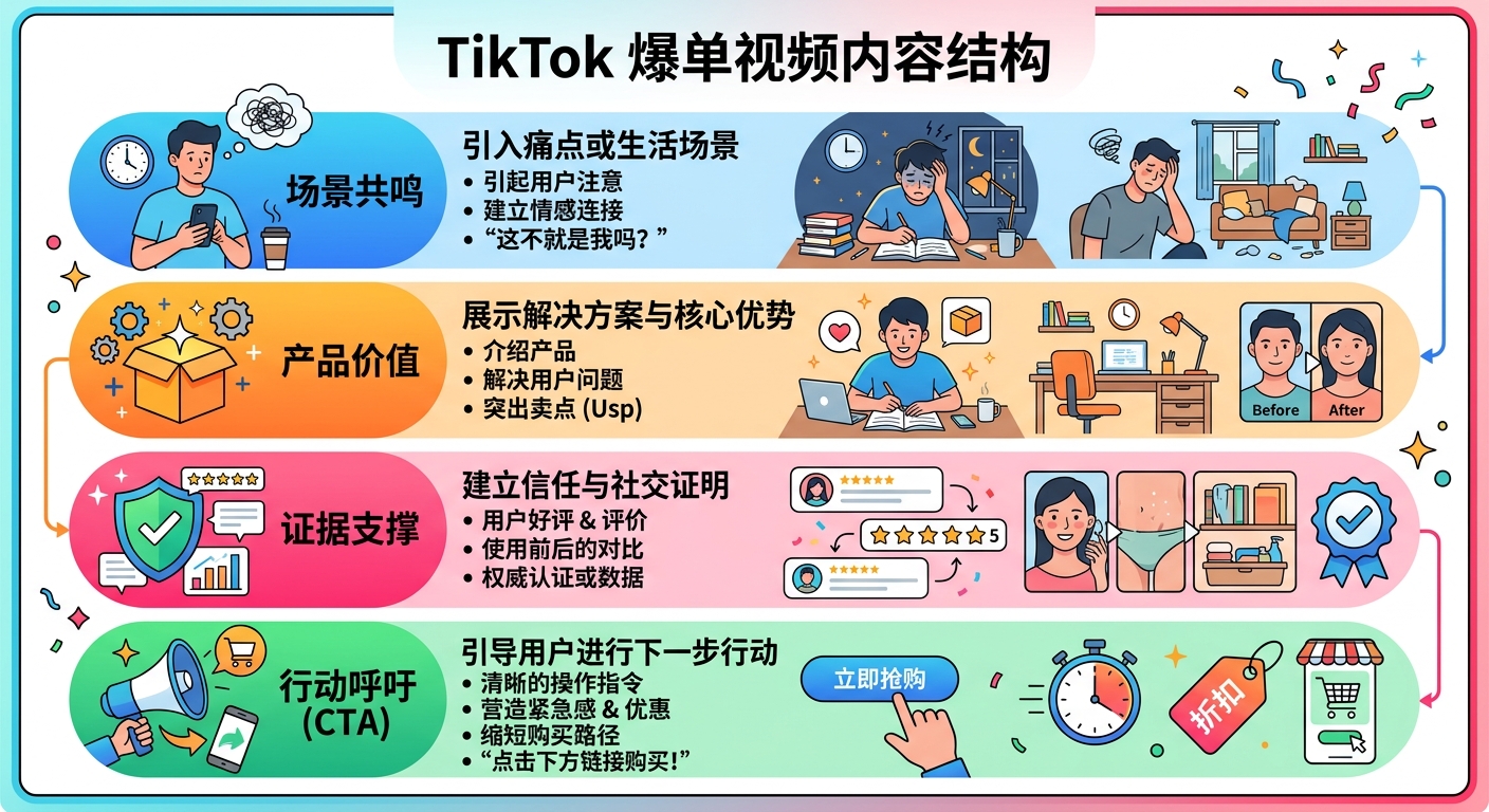 TikTok跨境卖家爆单视频经验：他们做对了哪几件事