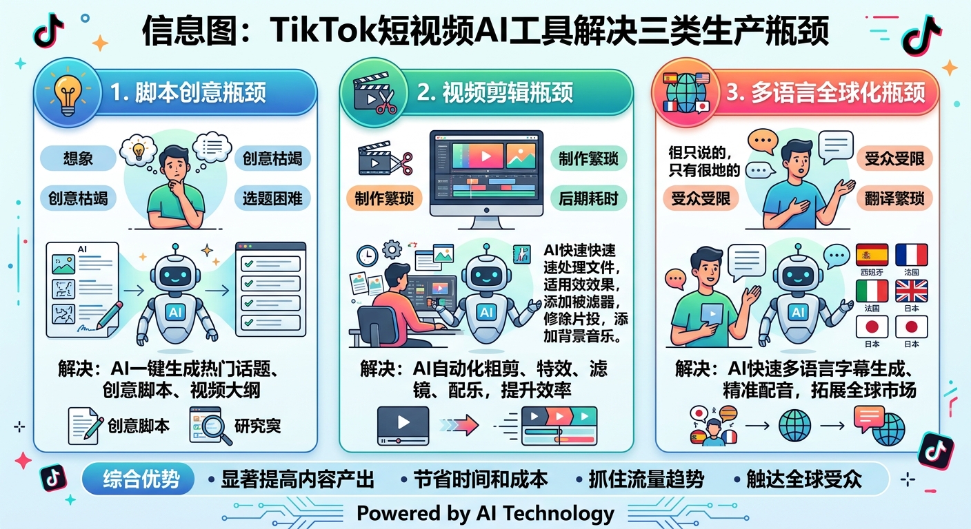 TikTok短视频AI制作工具：跨境团队怎么选，用来做什么