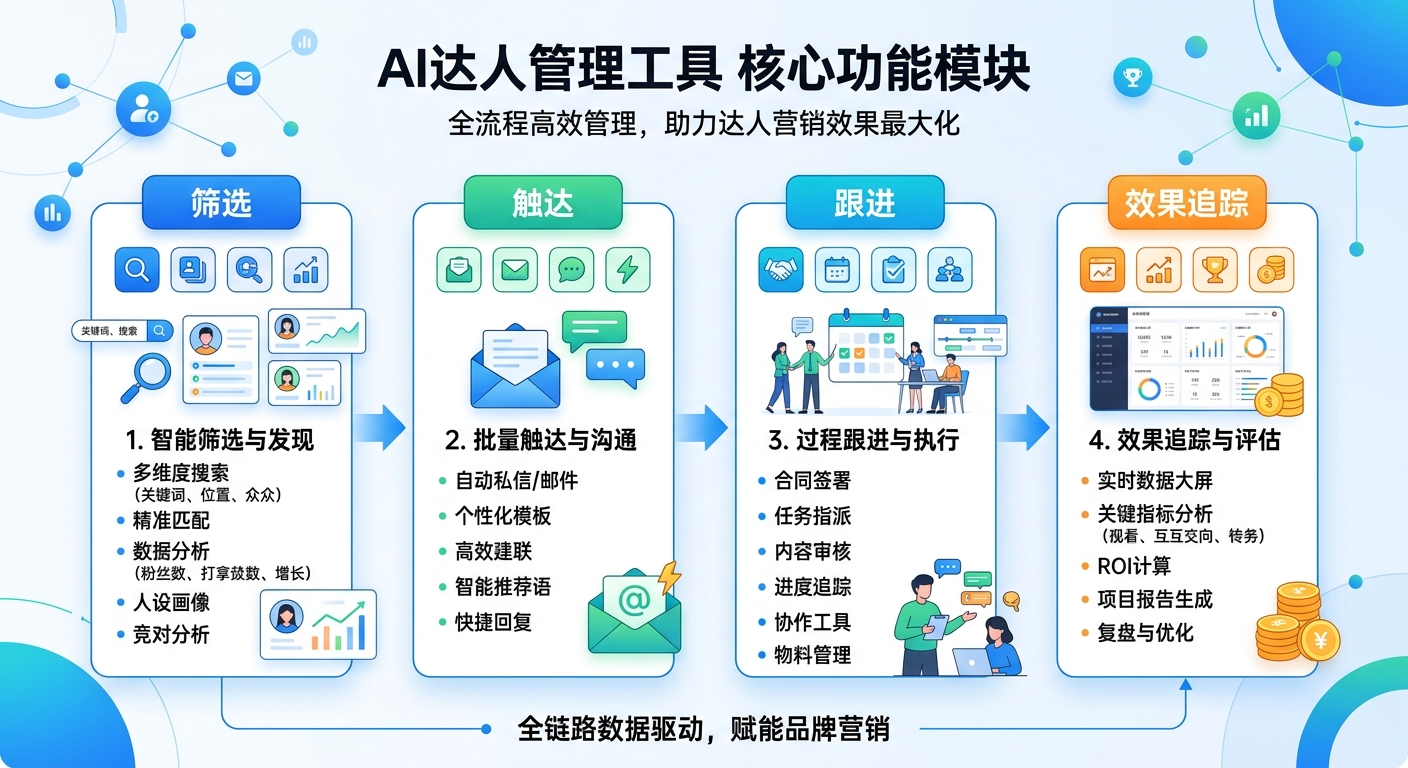 达人合作管理AI工具推荐：跨境卖家用什么管理KOL关系