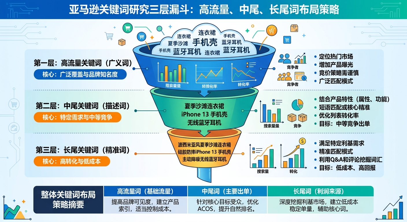 亚马逊Listing关键词怎么选？跨境卖家的关键词研究方法