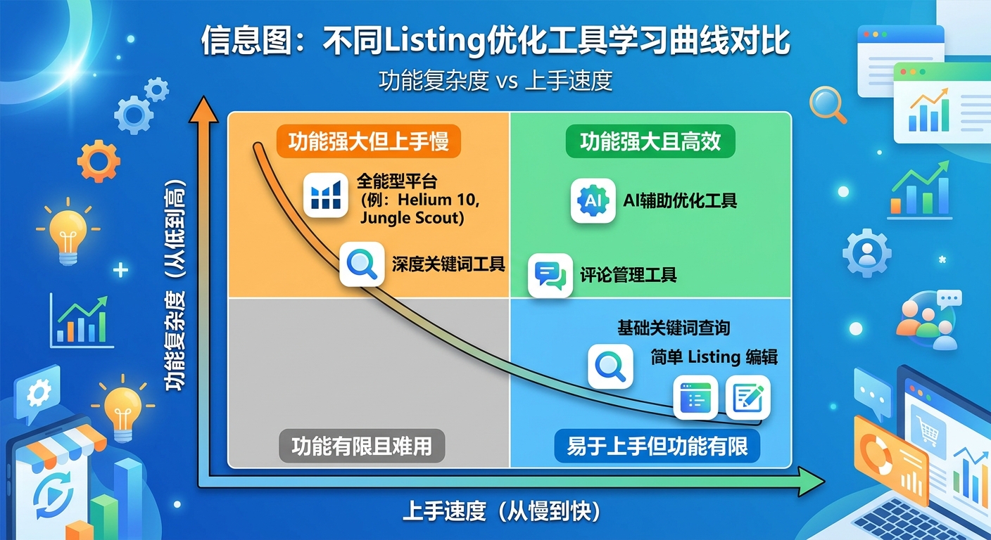 亚马逊Listing优化工具学习成本高吗？上手难度真实评测