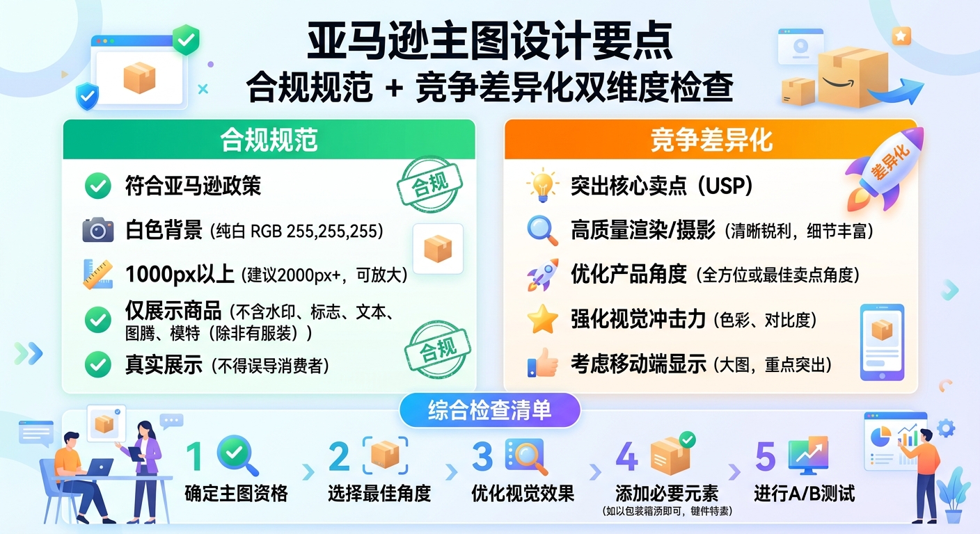 亚马逊主图怎么做？跨境卖家的产品主图设计要点