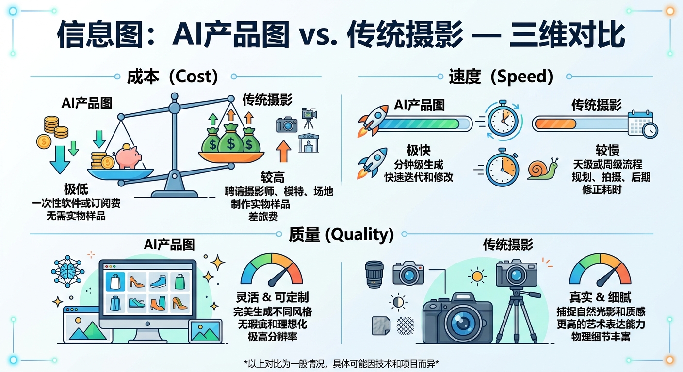 AI生成亚马逊产品图真实案例：效果和成本对比
