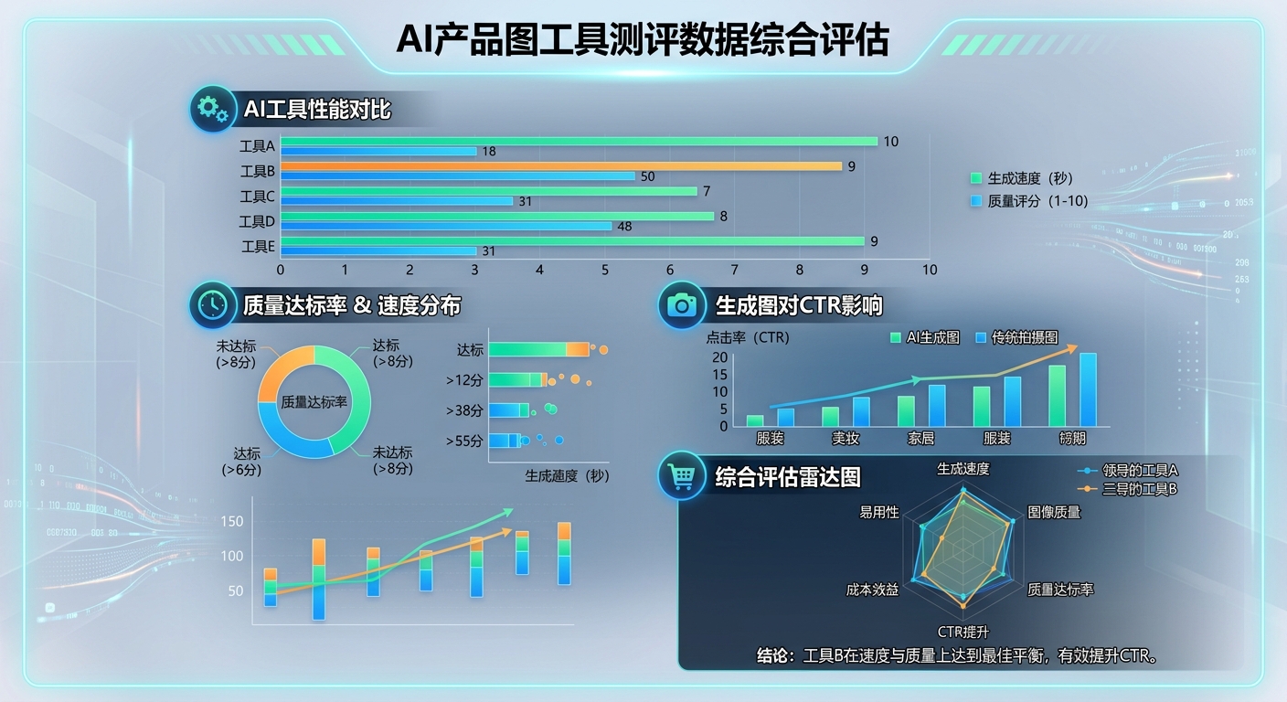 AI亚马逊产品图工具效果测评：实测数据