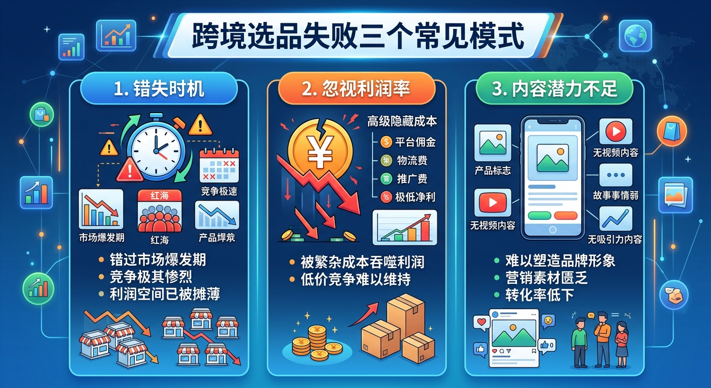跨境电商选品失败的真实原因：常见错误和规避方法