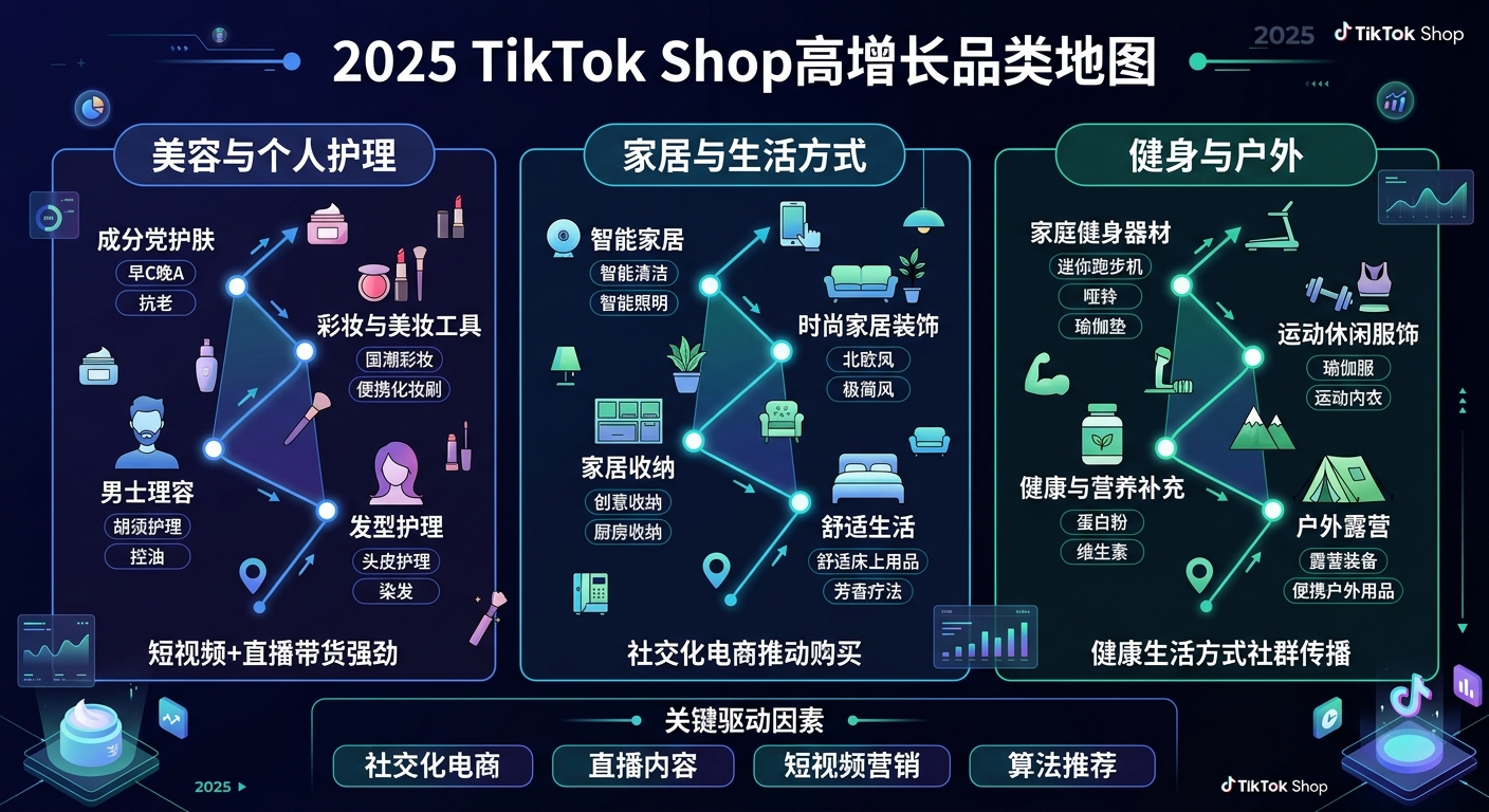 2025跨境电商爆品趋势报告：TikTok Shop热门品类分析