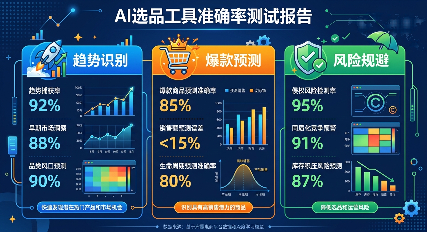 AI选品工具准确率多少？跨境卖家的实测评估