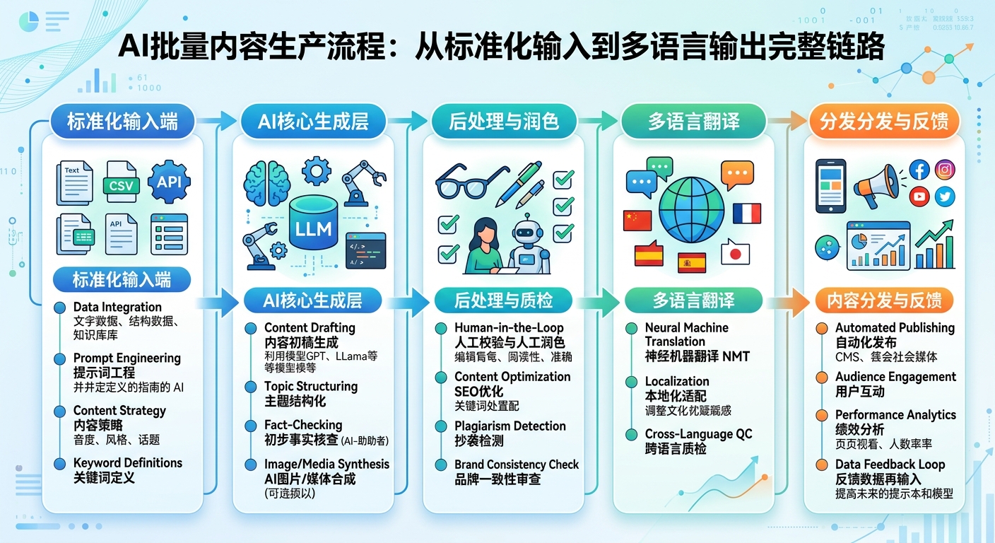 AI怎么批量生成跨境营销内容？实际操作流程