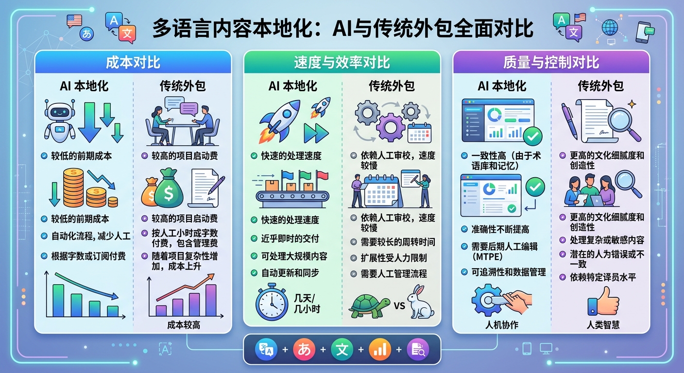 跨境多语言内容制作成本高？AI本地化的真实效率