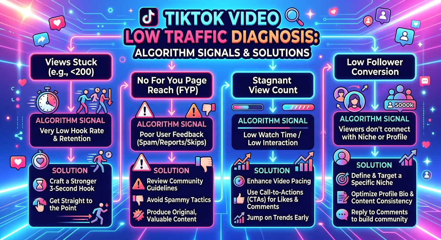 TikTok视频没流量？不是算法问题，是这3个地方出了错