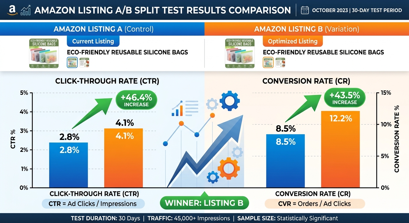 Listing优化各项数据效果对比