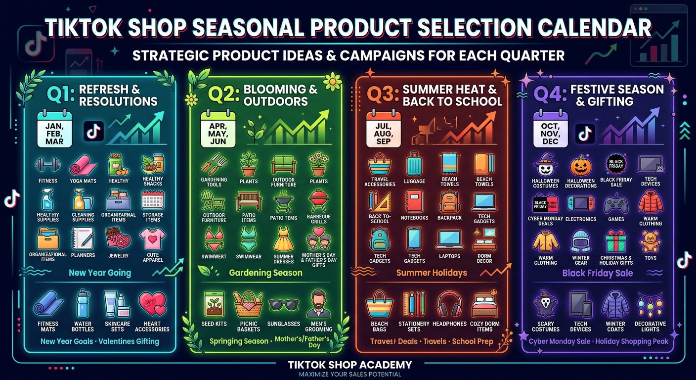 TikTok Shop季节性选品日历