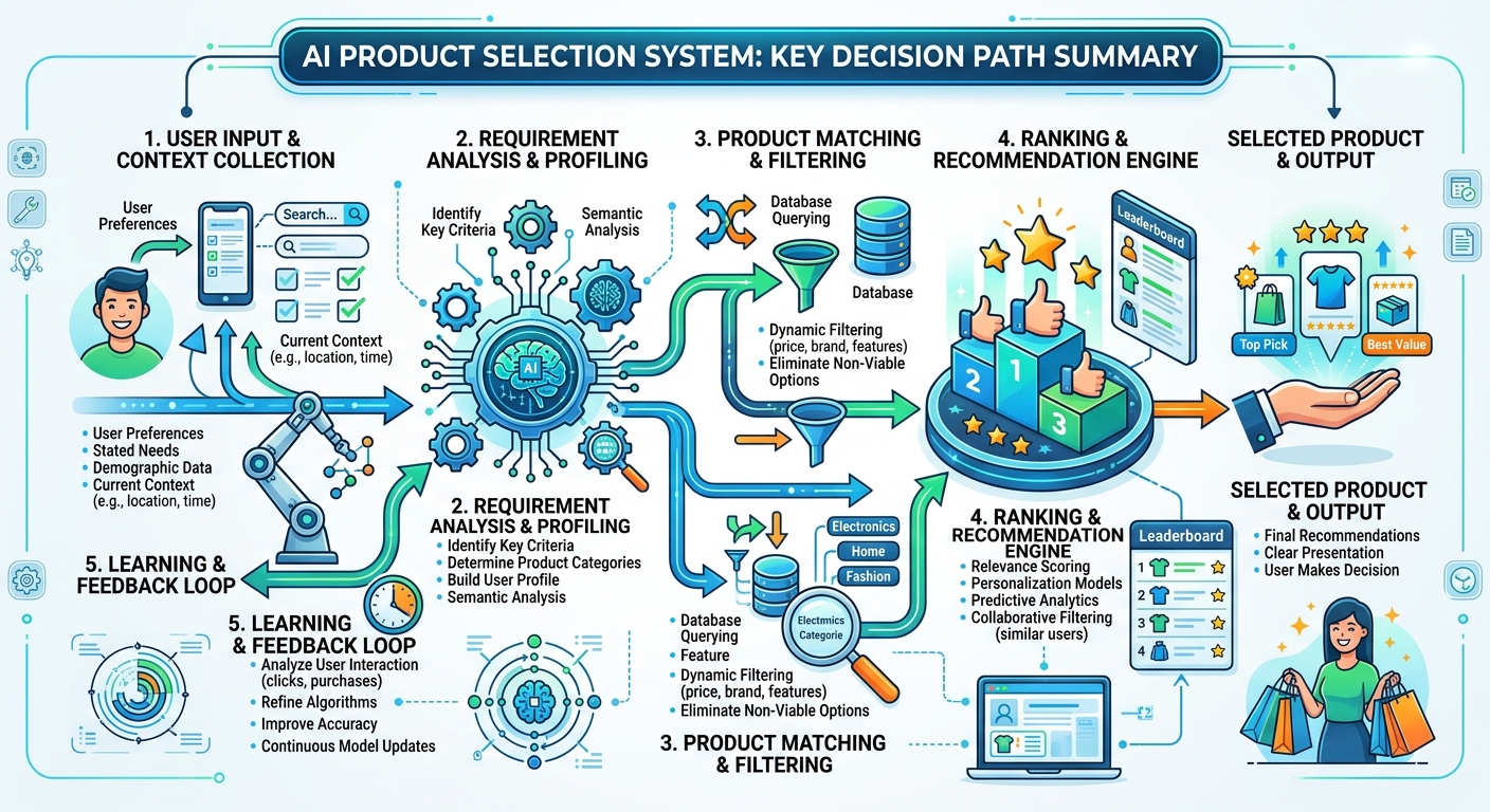 AI选品系统关键决策路径总结
