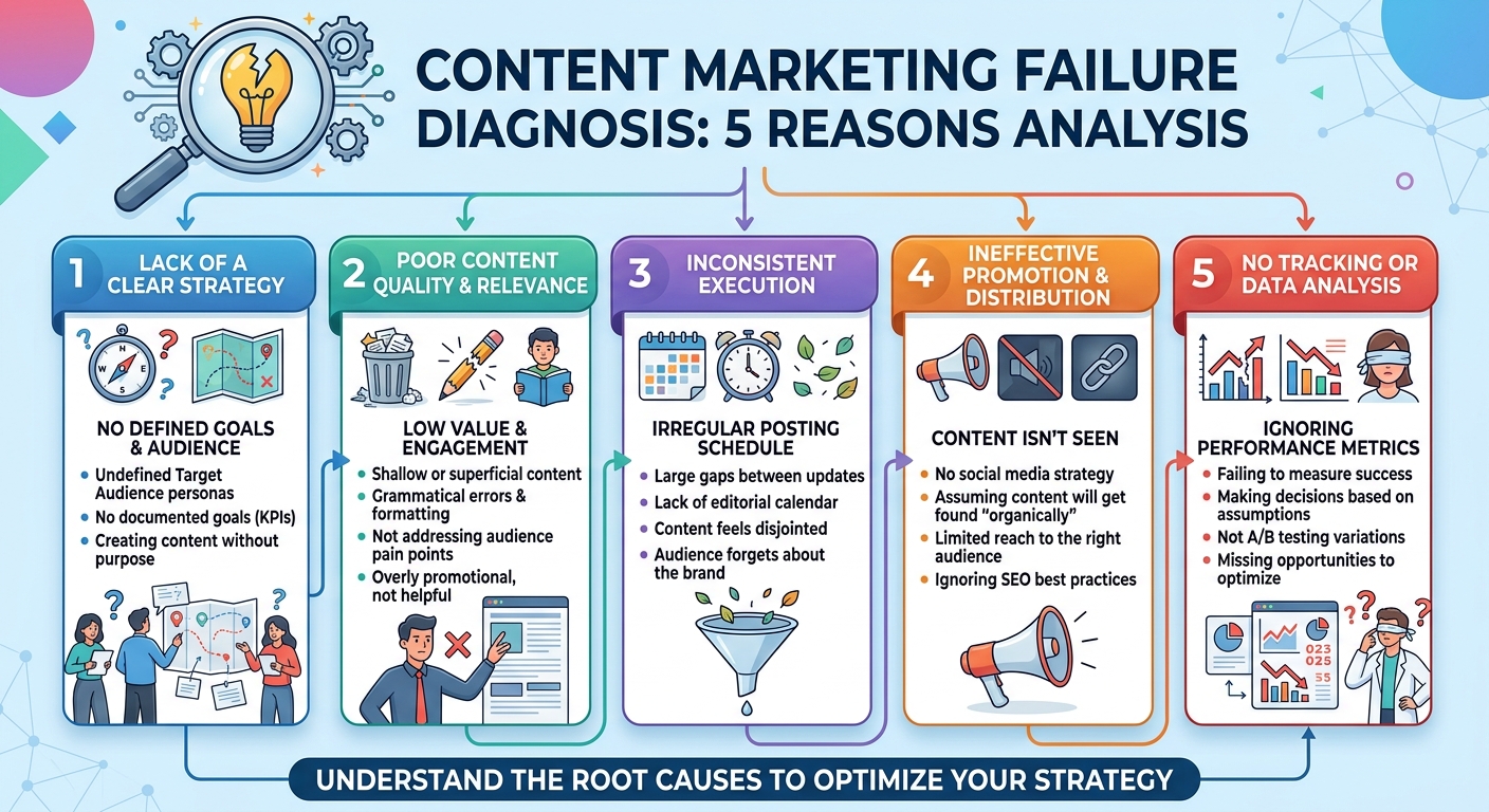 做了半年内容营销，为什么还是没效果？这5个问题你中了几个