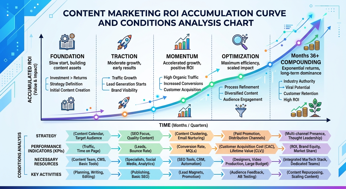 内容营销ROI积累曲线和适用条件
