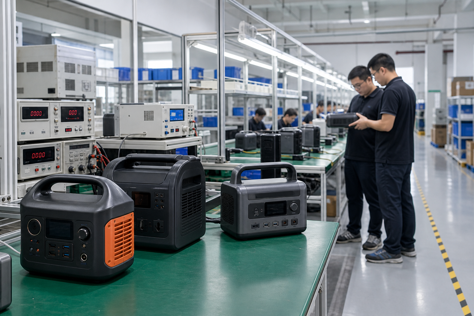 Portable power station ODM factory QA line
