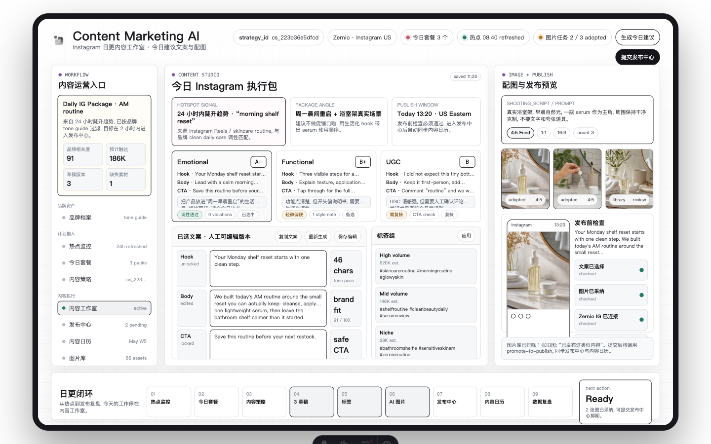 Content Studio · 内容策略与发布